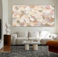 Abstract Pink Petals by Palette Knife wall art minimalism